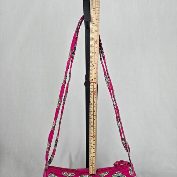Vera Bradley Pink Swirl Floral Crossbody Bag Little Hipster - Picture 12 of 16